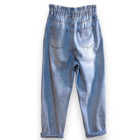 Cotton On High Paperbag Jeans Ankle Length Light Wash Women’s Size 6 - Picture 2 of 4